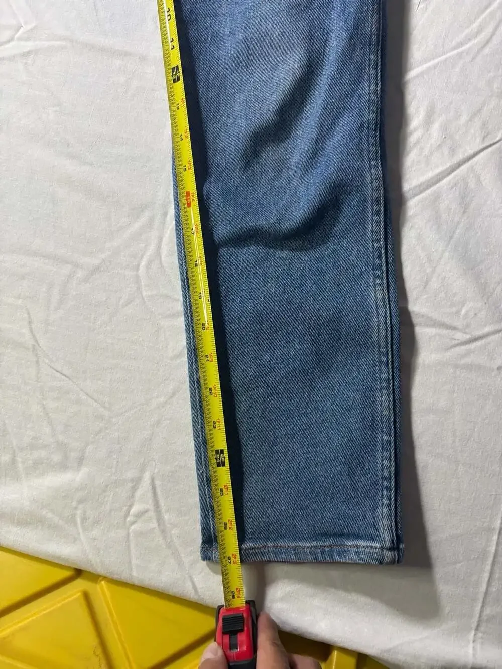 Madewell Stovepipe High-Rise Straight-Leg Jeans in Medium Blue Wash Size 25